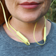 The cord is lightweight and the controls on each side balance each other out.